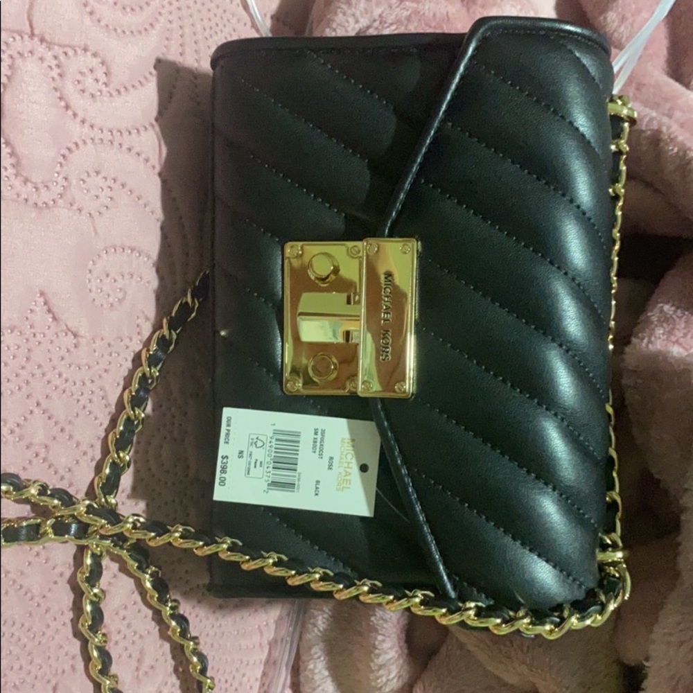 Michael kors small leather authentic purse black